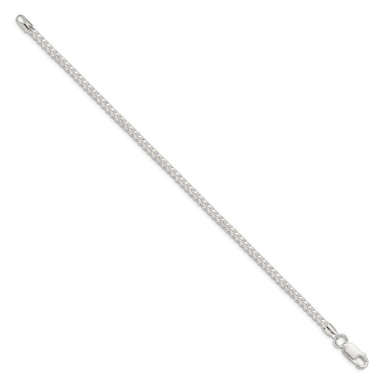Sterling Silver 3mm D/C Square Franco Chain