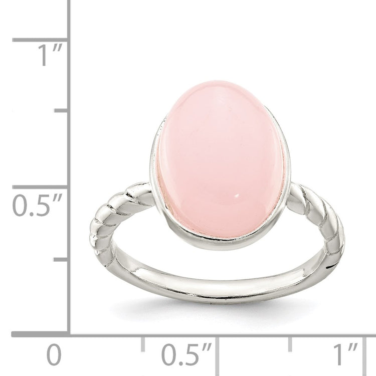Sterling Silver Rose Quartz Ring