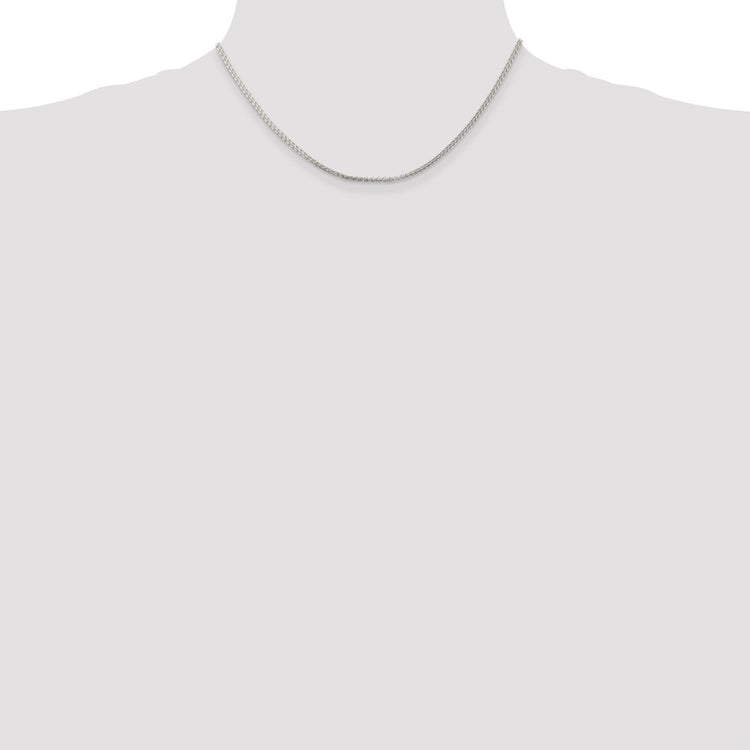 Sterling Silver 1.75mm Round Spiga Chain