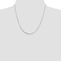 Sterling Silver 1mm Square Snake Chain