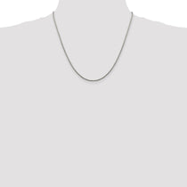 Sterling Silver 1.75mm Diamond-cut Round Box Chain
