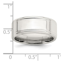 Sterling Silver 6mm Polished Flat Beveled Edge Fancy Band