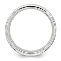 Sterling Silver 7mm Polished 5-Row Fancy Band