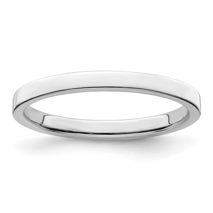 Sterling Silver 2mm Lightweight Flat