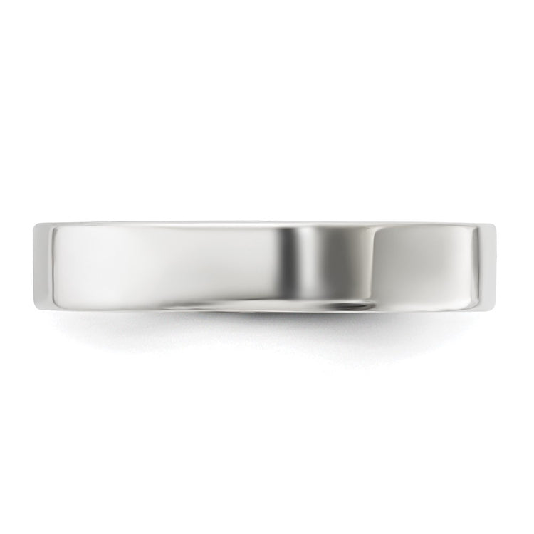 Sterling Silver 4mm Lightweight Flat