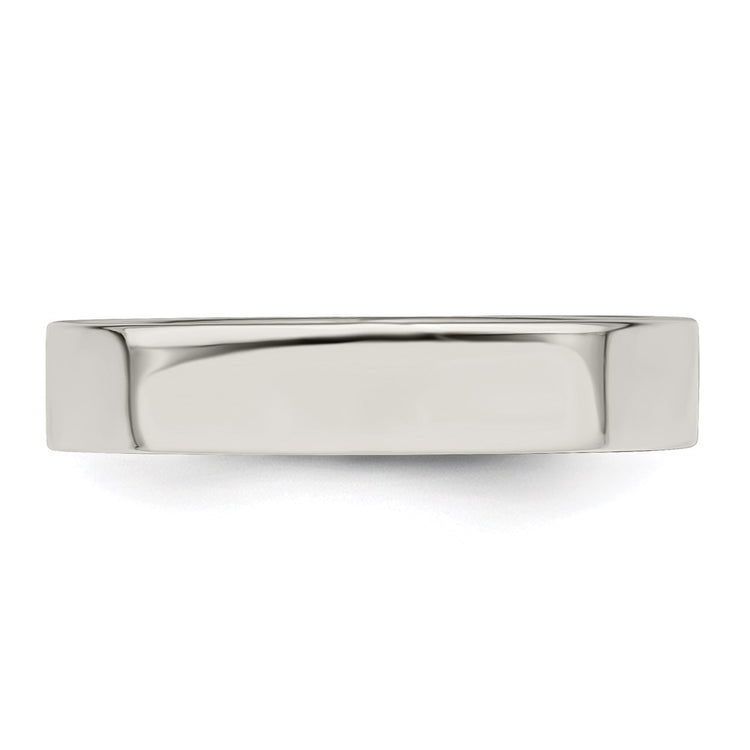 Sterling Silver 4mm Lightweight Flat