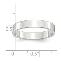Sterling Silver 4mm Lightweight Flat