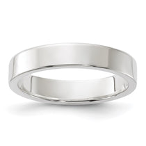 Sterling Silver 4mm Lightweight Flat