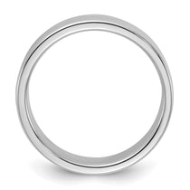 Sterling Silver Rhodium-plated 5mm Flat