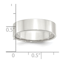 Sterling Silver 6mm Lightweight Flat