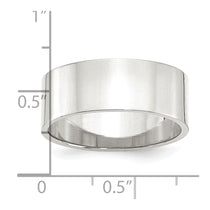 Sterling Silver 8mm Lightweight Flat