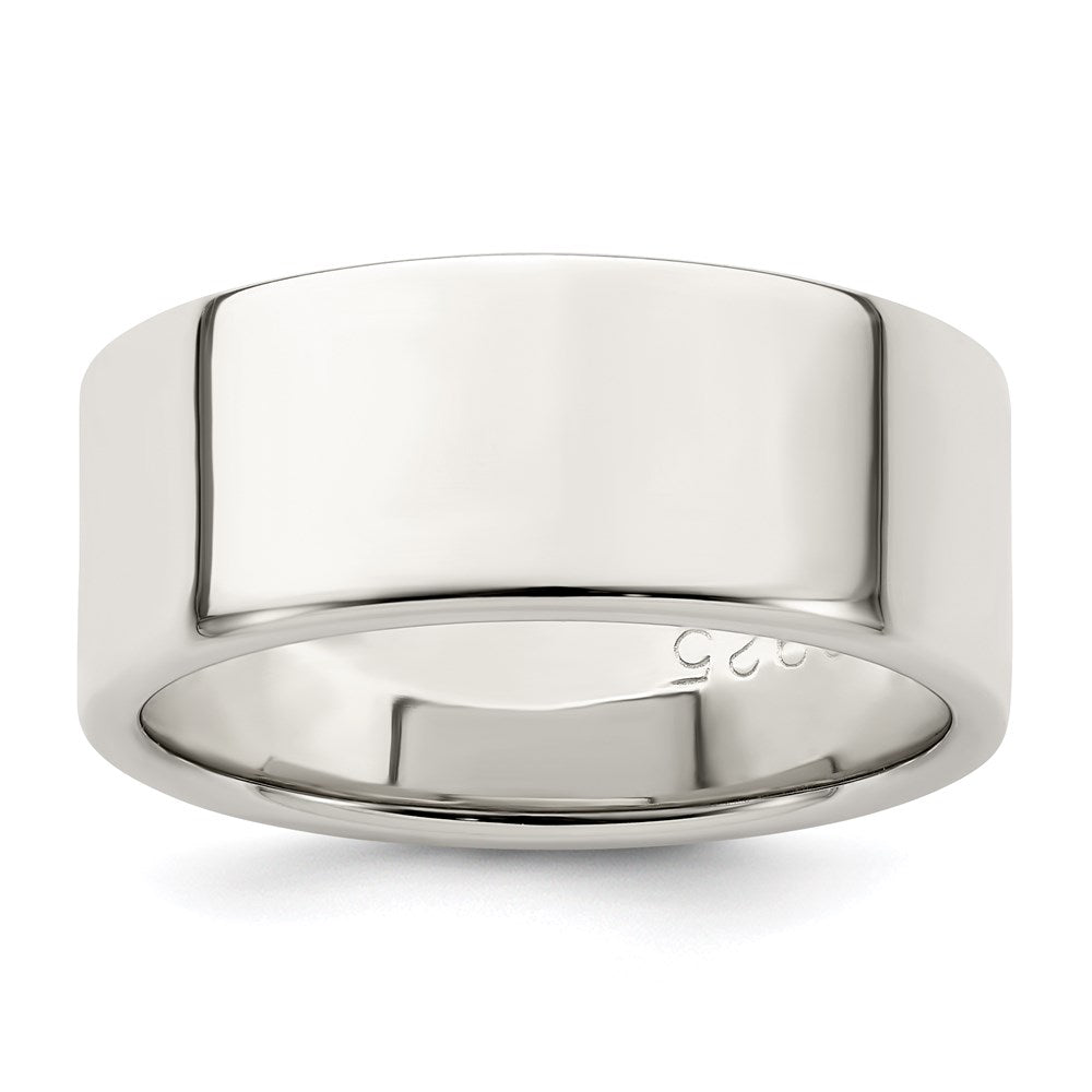 Sterling Silver 8mm Lightweight Flat