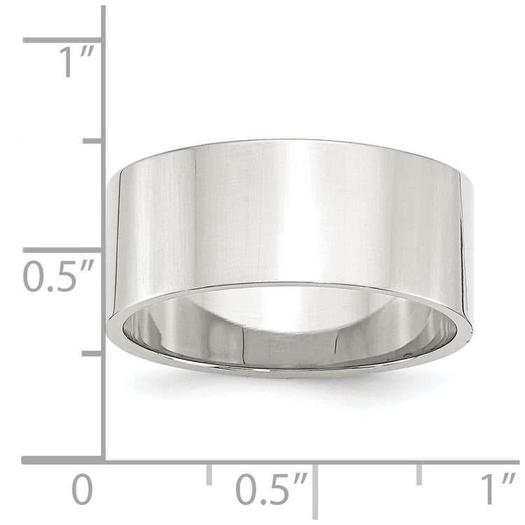 Sterling Silver 9mm Lightweight Flat