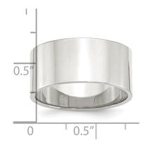Sterling Silver 10mm Lightweight Flat
