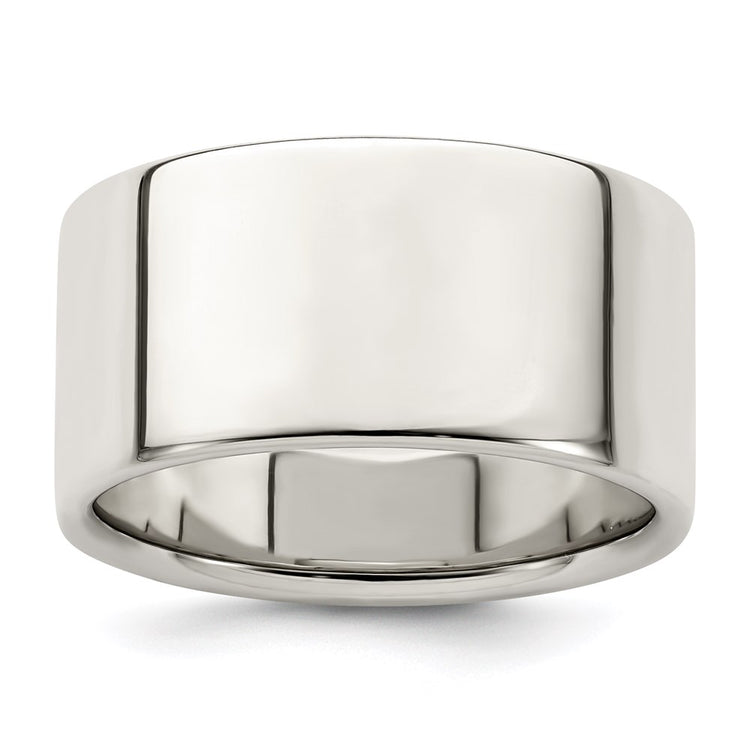 Sterling Silver 10mm Lightweight Flat