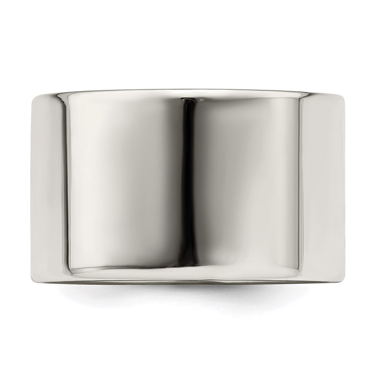 Sterling Silver 12mm Lightweight Flat