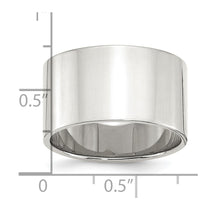 Sterling Silver 12mm Lightweight Flat