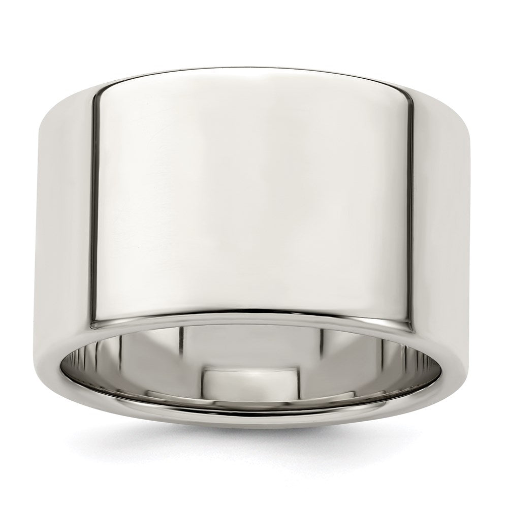 Sterling Silver 12mm Lightweight Flat
