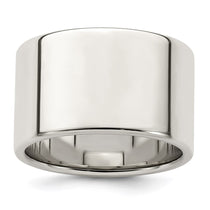 Sterling Silver 12mm Lightweight Flat