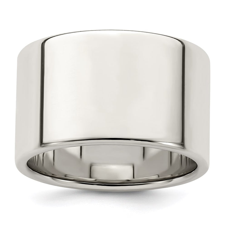 Sterling Silver 12mm Lightweight Flat