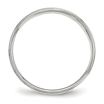 Sterling Silver 4mm Flat with Step Edge