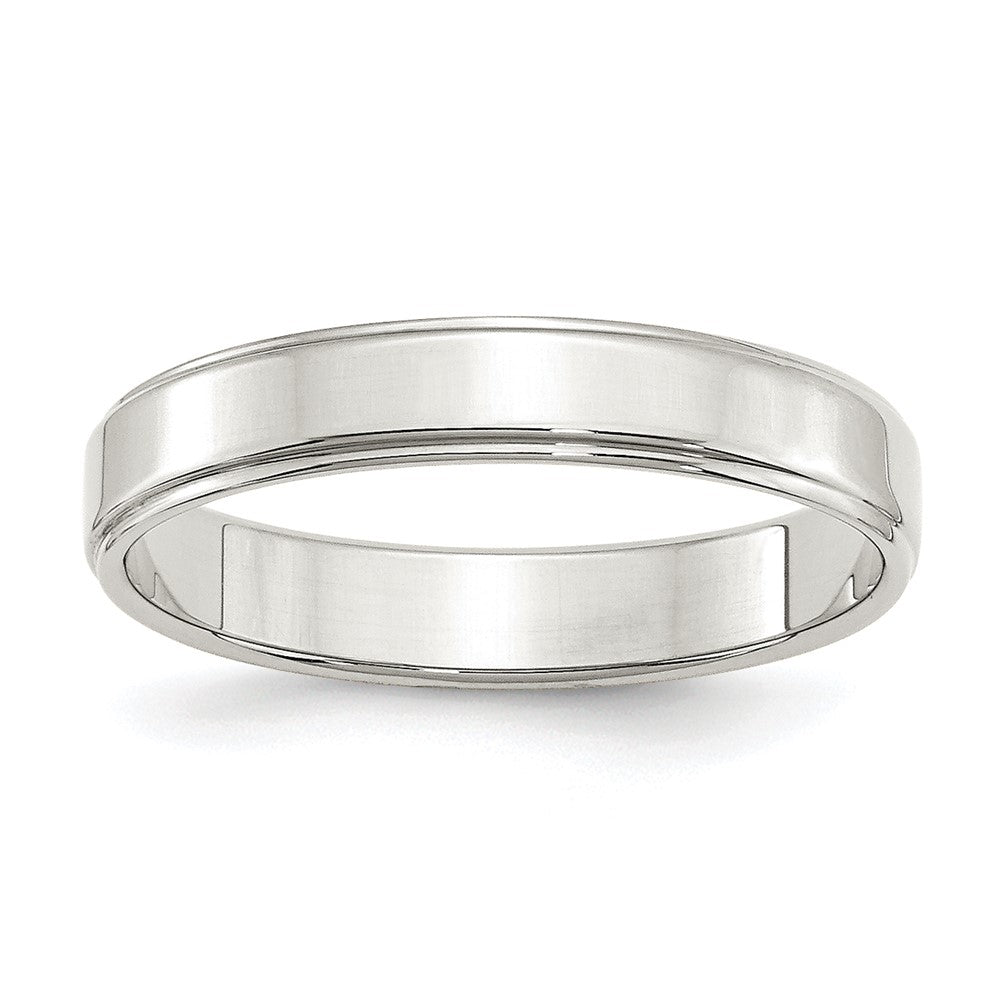 Sterling Silver 4mm Flat with Step Edge