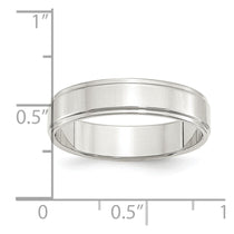 Sterling Silver 5mm Flat with Step Edge