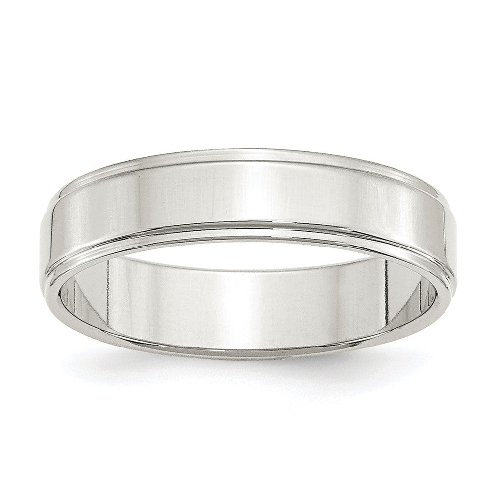 Sterling Silver 5mm Flat with Step Edge