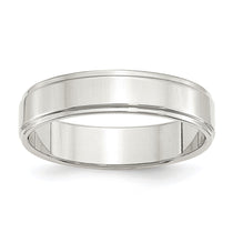 Sterling Silver 5mm Flat with Step Edge