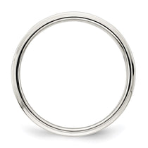 Sterling Silver 6mm Flat with Step Edge