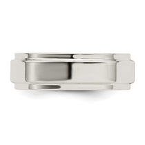 Sterling Silver 6mm Flat with Step Edge