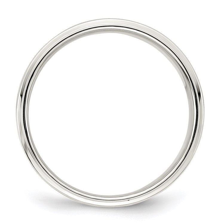 Sterling Silver 7mm Flat with Step Edge
