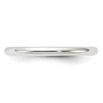 Sterling Silver 2mm Half Round