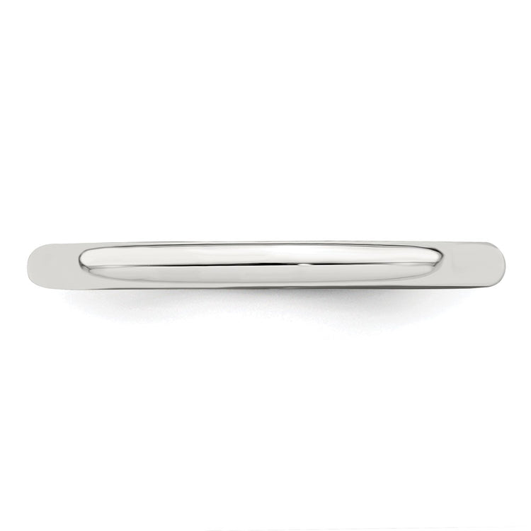 Sterling Silver 2mm Half Round