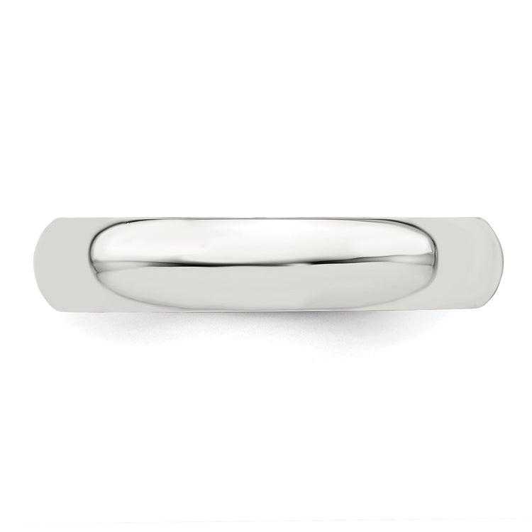 Sterling Silver 4mm Half Round