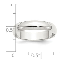 Sterling Silver 5mm Half Round