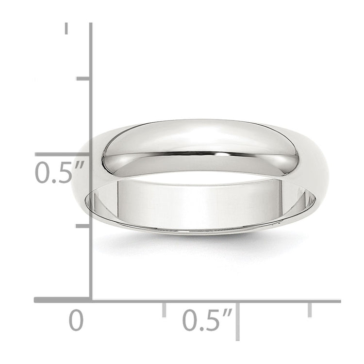 Sterling Silver 5mm Half Round