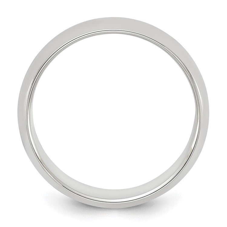 Sterling Silver 6mm Half Round Size 15.5 Band