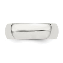 Sterling Silver 6mm Half Round Size 15.5 Band
