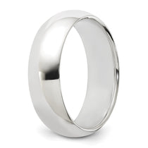 Sterling Silver 6mm Half Round Size 15.5 Band