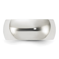 Sterling Silver 8mm Half Round