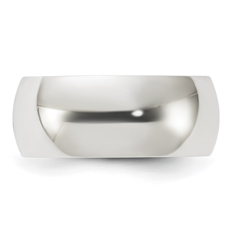 Sterling Silver 8mm Half Round