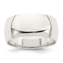 Sterling Silver 9mm Half Round