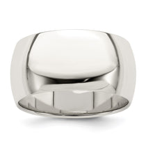 Sterling Silver 10mm Half Round