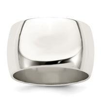 Sterling Silver 12mm Half Round