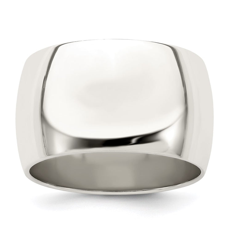 Sterling Silver 12mm Half Round