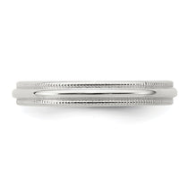 Sterling Silver 3mm Half Round Milgrain