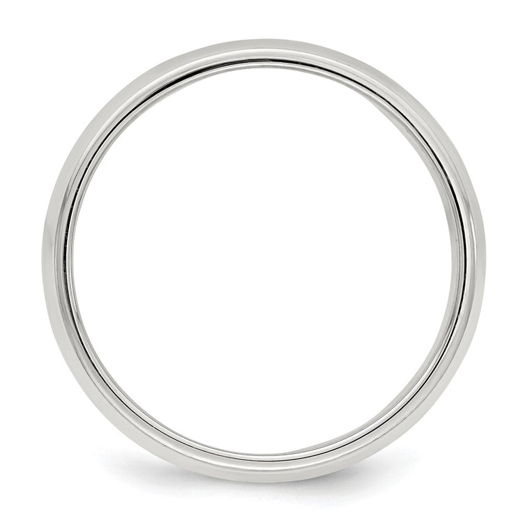 Sterling Silver 6mm Half Round Milgrain
