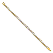 Yellow Gold tennis bracelet clasp