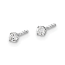 14kw .10ct SI3 G-I Diamond Stud Thread on/off Post Earrings